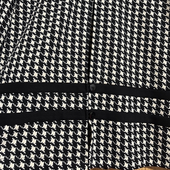 K Studio Collection Women’s Black & White Houndstooth Print Blazer Jacket Sz-12 - Picture 5 of 6